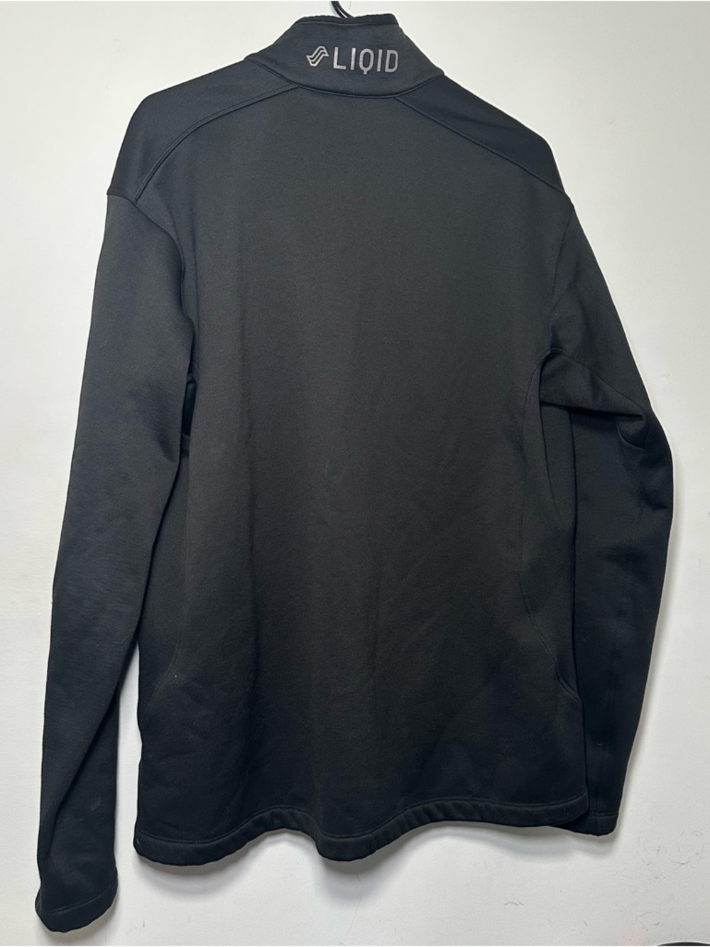 Arc'teryx Black Full Zip Softshell Jacket Custom LIQID Logo Stretch Fleece Lined - Picture 15 of 16